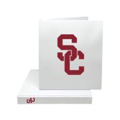 USC Trojans White 1" SC Interlock Binder